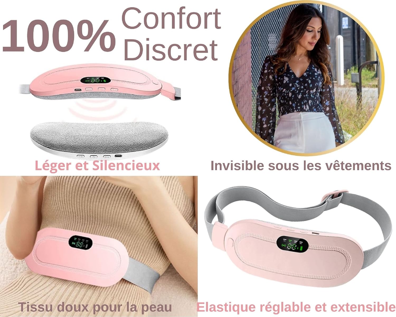 Digital Period Heating Pad & Vibrating Belt
