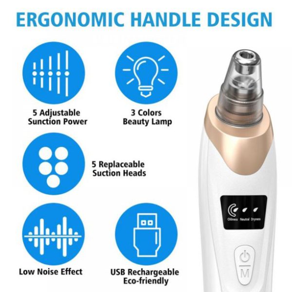 Premium Electric Blackhead Suction Remover - Portable Pore Cleaner