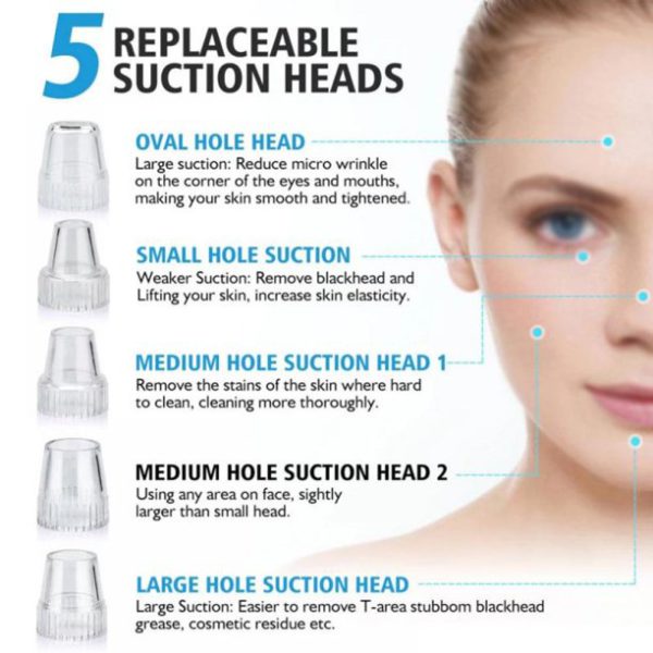 Premium Electric Blackhead Suction Remover - Portable Pore Cleaner